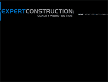 Tablet Screenshot of expertconstructioninc.com